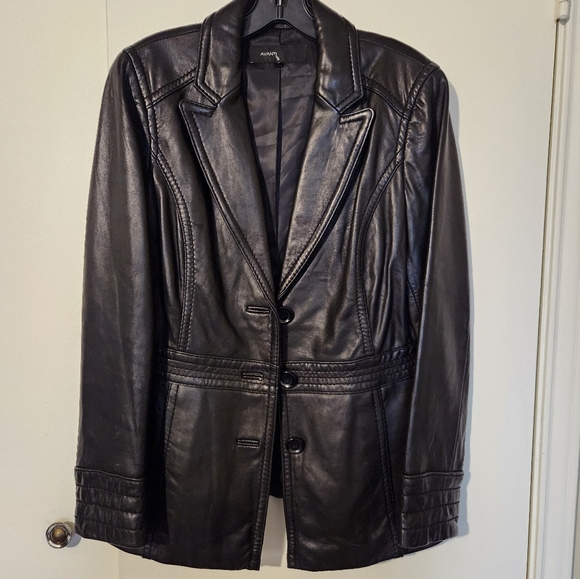 Avanti Leather Jacket Woman Large - Picture 2 of 9